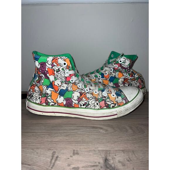 Converse Other - Converse Chuck Taylor Multicolor Shoes Faces Party High All Star Sneakers 12